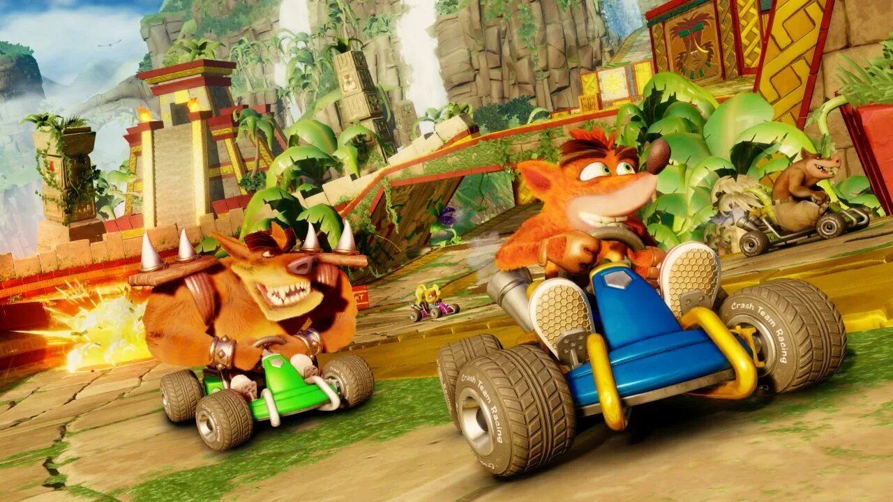 Игры краш 4. Crash Team Racing Nitro-fueled ps4. Крэш бандикут гонки. CTR crash Team Racing ps4. Крэш бандикут гонки ps4.