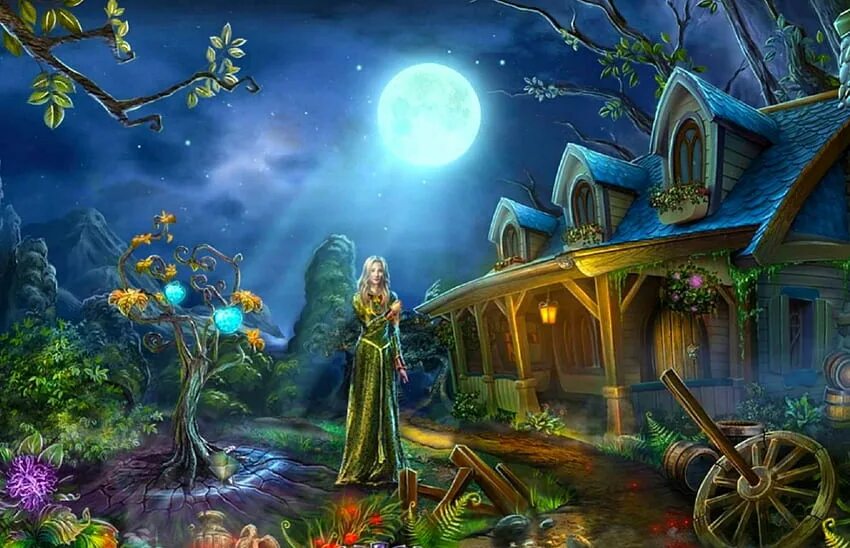 Волшебный ночной лес. Magical night. Сказочное ночное небо. Magic night. Magical night.