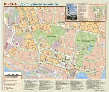 Выкса на карте