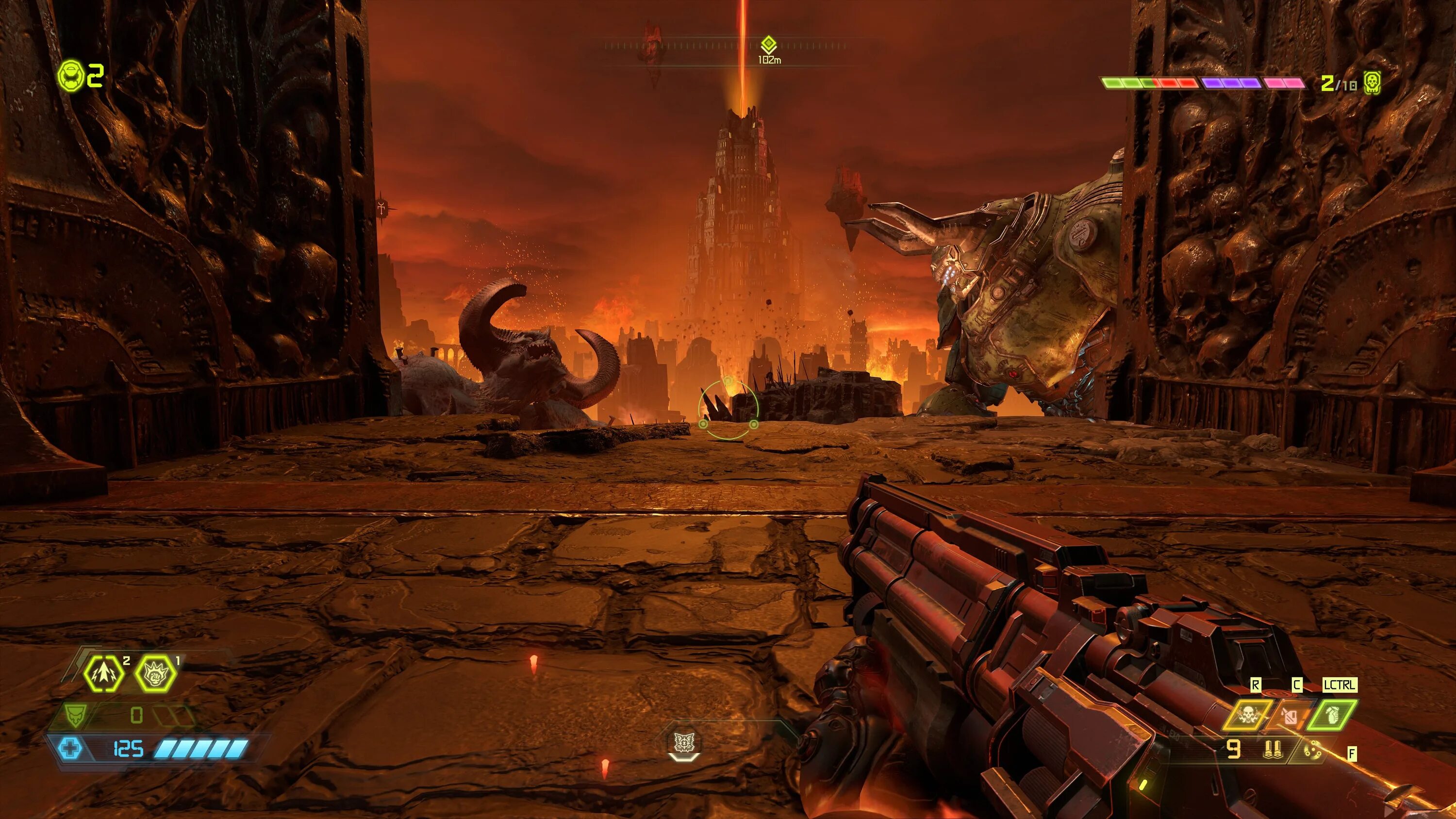 Doom gameplay. Doom Eternal.