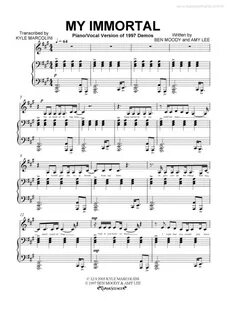 Песня my immortal