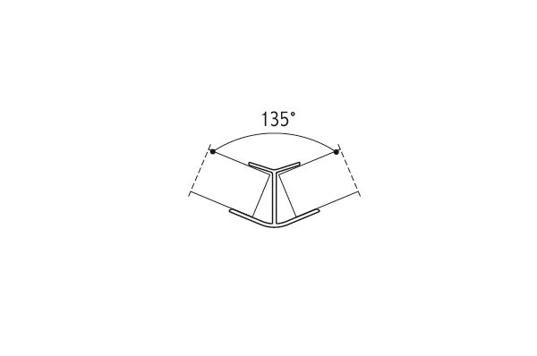 Angle c 135 circ. Угол цоколя наружный 135 гр. h100, нержавеющая сталь. угол 135. угол 135 градусов. внутренний угол 135°.