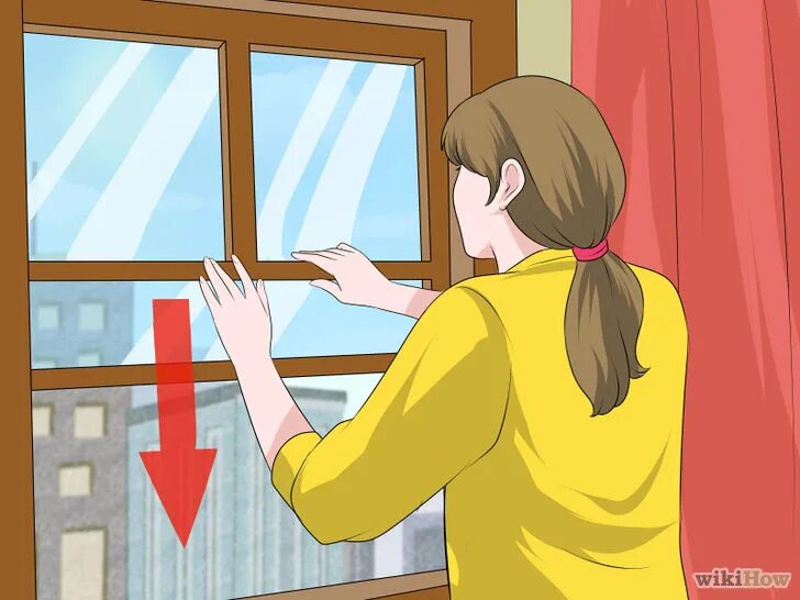 Открытые окна. Нарисовать окно. Человек закрывает окно. 1 open the window. Открытие окна.