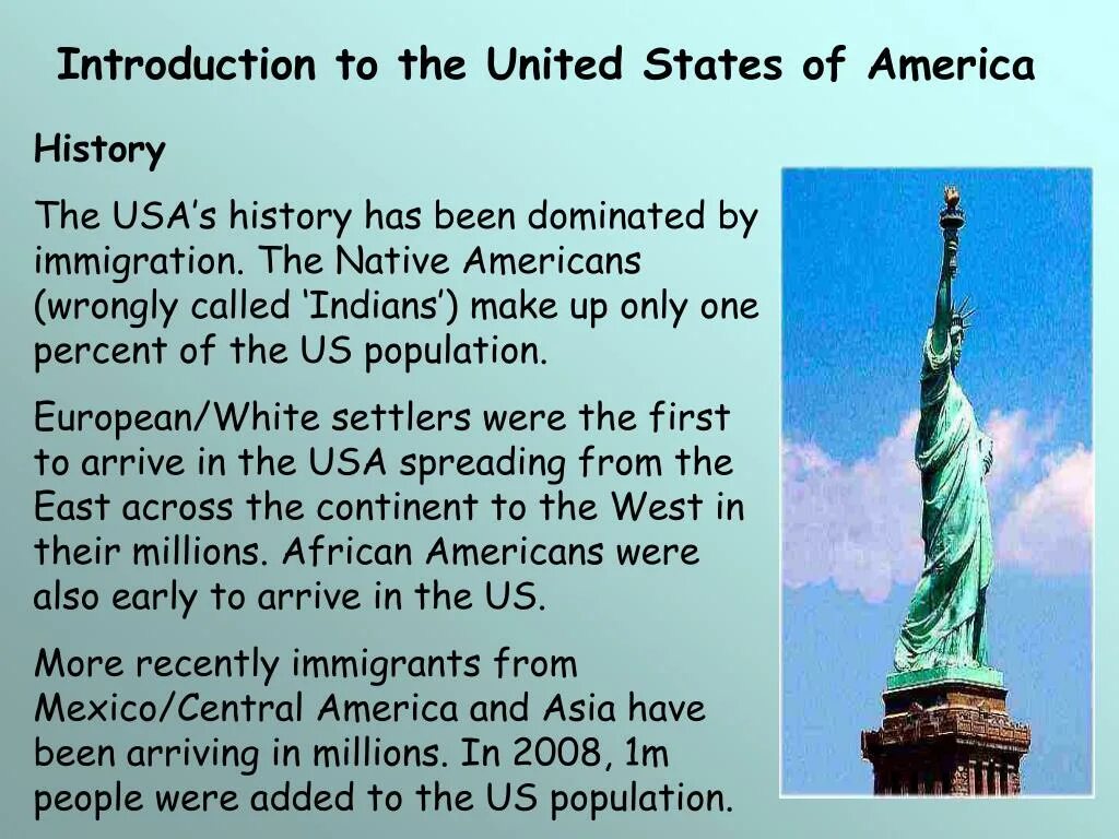 USA History. History of the United States. Brief History of the USA. Short History of the USA.