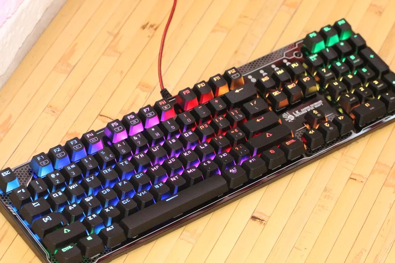 Lk gaming keyboard infrared optic shaft