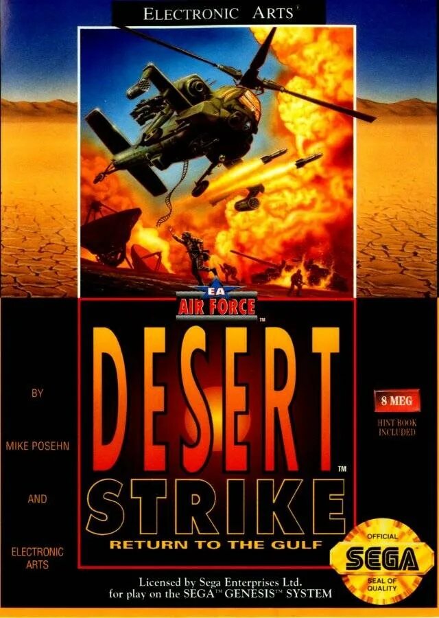 Desert Strike: Return to the Gulf (1992). Desert Strike - Return to the Gulf Sega обложка. Игра Sega: Desert Strike. Sega Mega Drive Desert Strike.