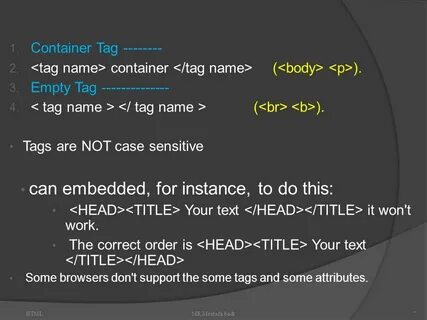 Container html