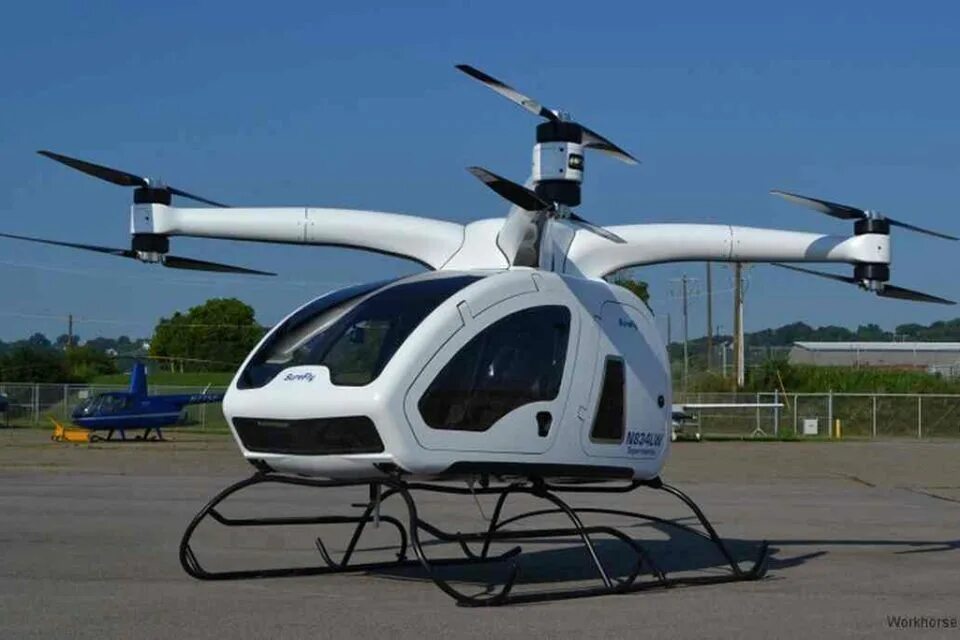 SUREFLY октокоптер. Квадрокоптер workhorse SUREFLY. SUREFLY 2023. Многовинтовой вертолет гибрид.