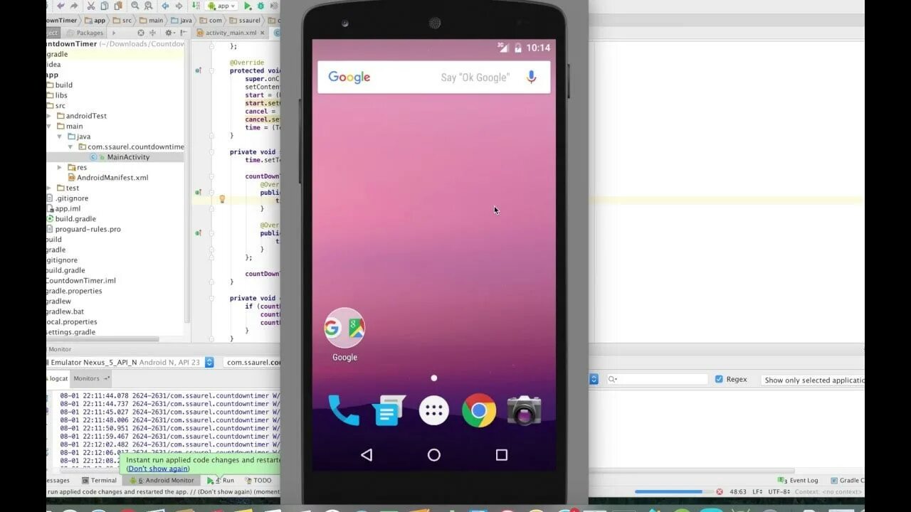 Таймер Android Studio. Андроид студио таймер. COUNTDOWNTIMER Android. Java Countdown. Android build type