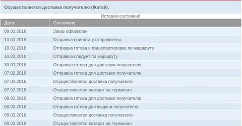 Осуществить доставку