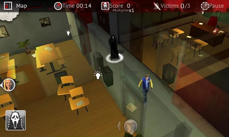 Игры андроид 4 0. Scre4m игра. scream игра андроид. крик 4 игра.