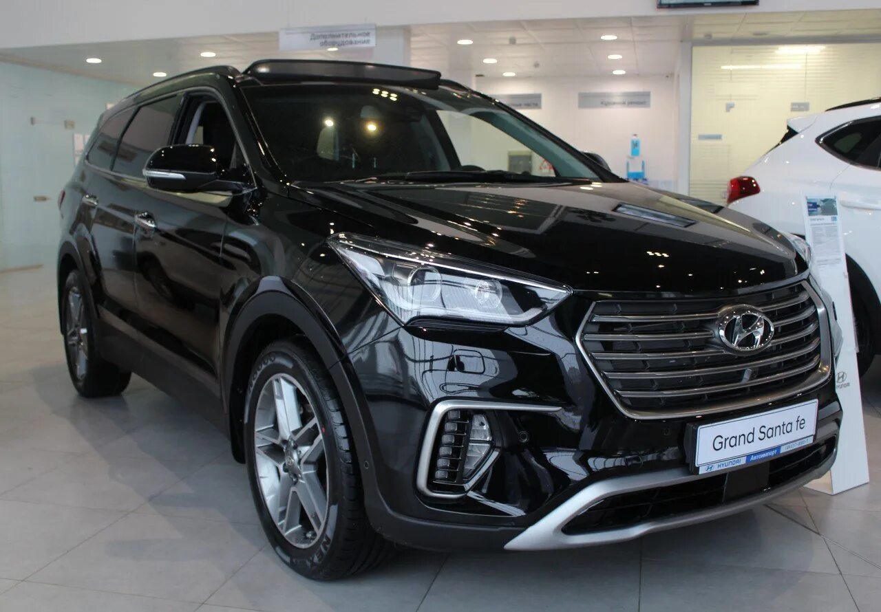 Hyundai Santa Fe 2017. Хендай Гранд Санта Фе 2020. Хендай Санта Фе 2017 черный. Hyundai Grand Santa Fe 2019. Купить санта фе новый у дилера