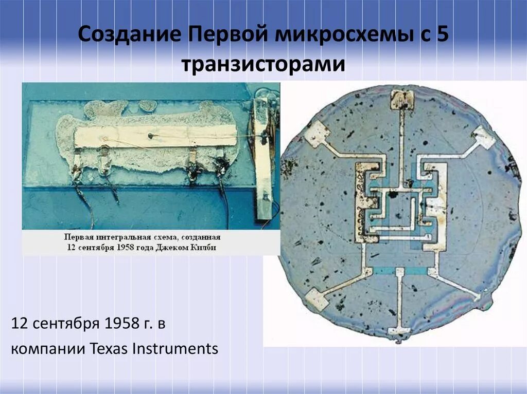 Интегральная схема год. Первая интегральная микросхема. Первая интегральная схема. Первые кремниевые монолитные Интегральные схемы.
