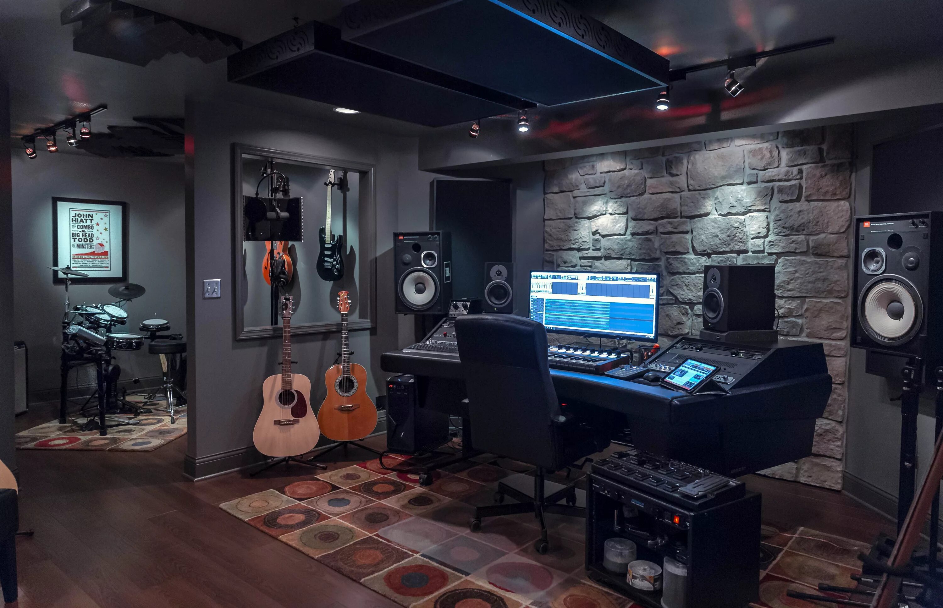 Studio - Smallish Home music rooms, Home studio setup, Home studio music