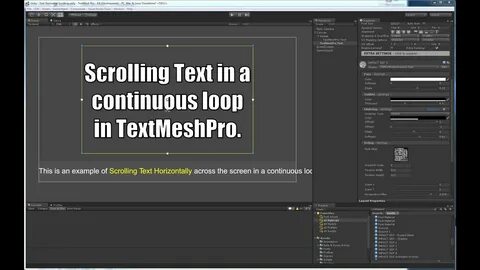 Unity textmeshpro