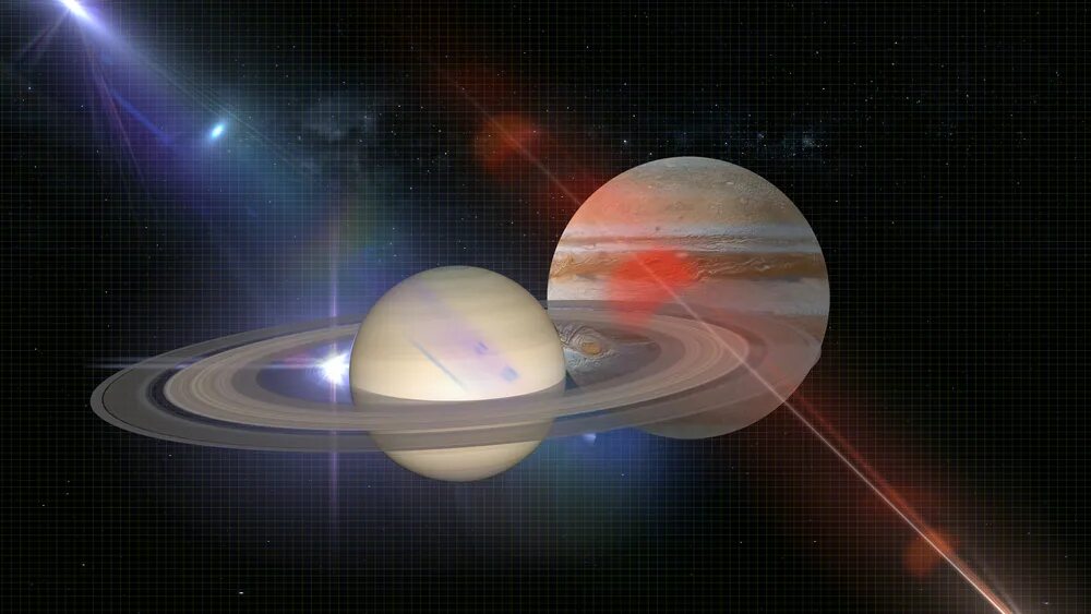 Планеты Юпитер и Сатурн. Караваджо Юпитер, Нептун и Плутон. Юпитер и Сатурн фото. Сближение Юпитера и Сатурна.
