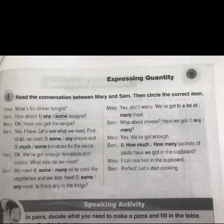 Expressing Quantity упражнения. Expressions of Quantity. Complete the conversation. Expressing Quantity перевод. Complete the conversation between