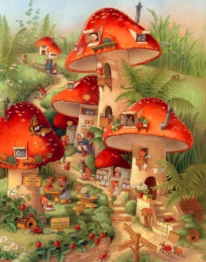 Грибы village. Грибная деревня. Лукошко с грибами. Домики грибочки. Сказочные грибные домики.