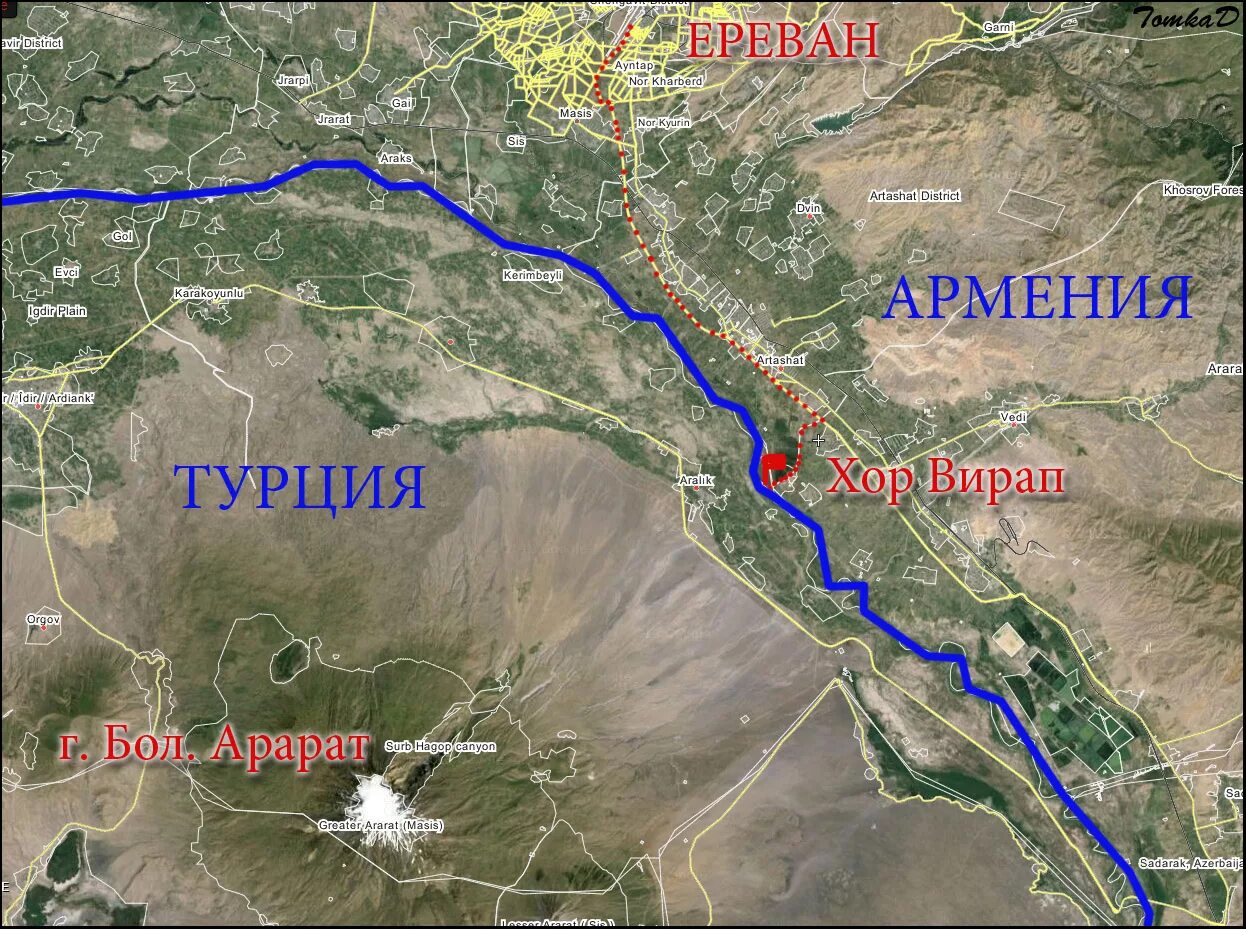 Арарат на карте. Гора Арарат на карте. Хор Вирап граница Турции и Армении. Гора Арарат на карте Армении. Хор Вирап Армения на карте.