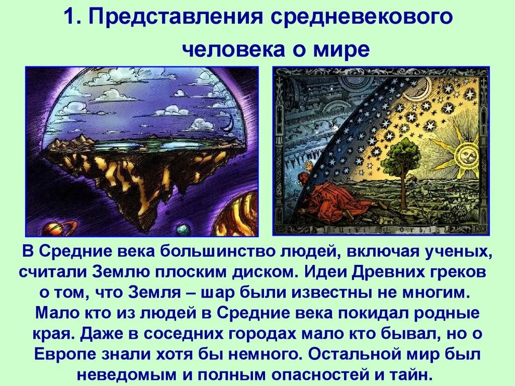 Как изменилось представление о мире. Представление средневекового человека о мире сообщение. средневековое представление о человеке. представление о мире в средние века. средневековые представления о мире.