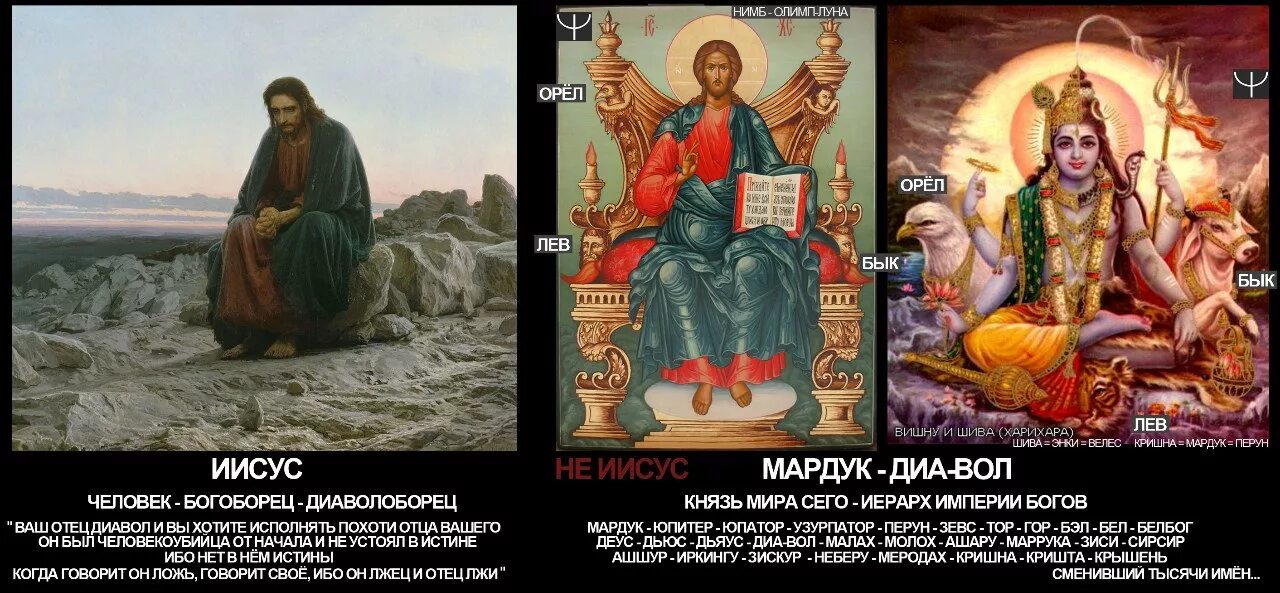 иисус победил дьявола. руслан инапшба. христос ваш отец дьявол. отец иисуса бог яхве?. пророчество путин антихрист.