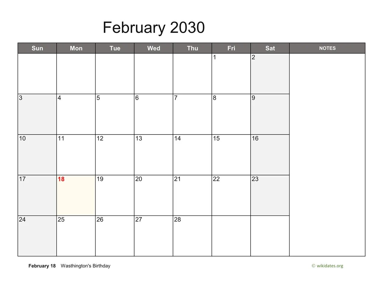 February 2020 Wall Calendar Planner in 2020 Wall calendar, Calendar template, Pr