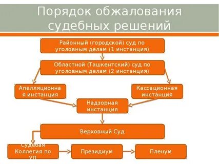В вышестоящие инстанции в случае