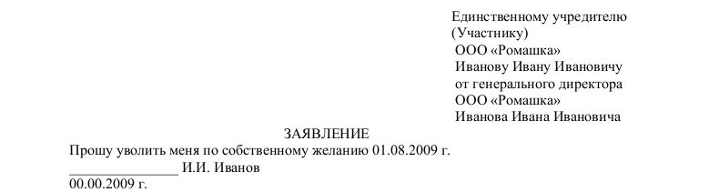 Заявление об увольнении генерального директора на имя учредителя. Образец заявления на увольнения на имя ген директора. Заявление на имя директора об увольнении. Заявление на увольнение на 2 учредителей директора ООО.