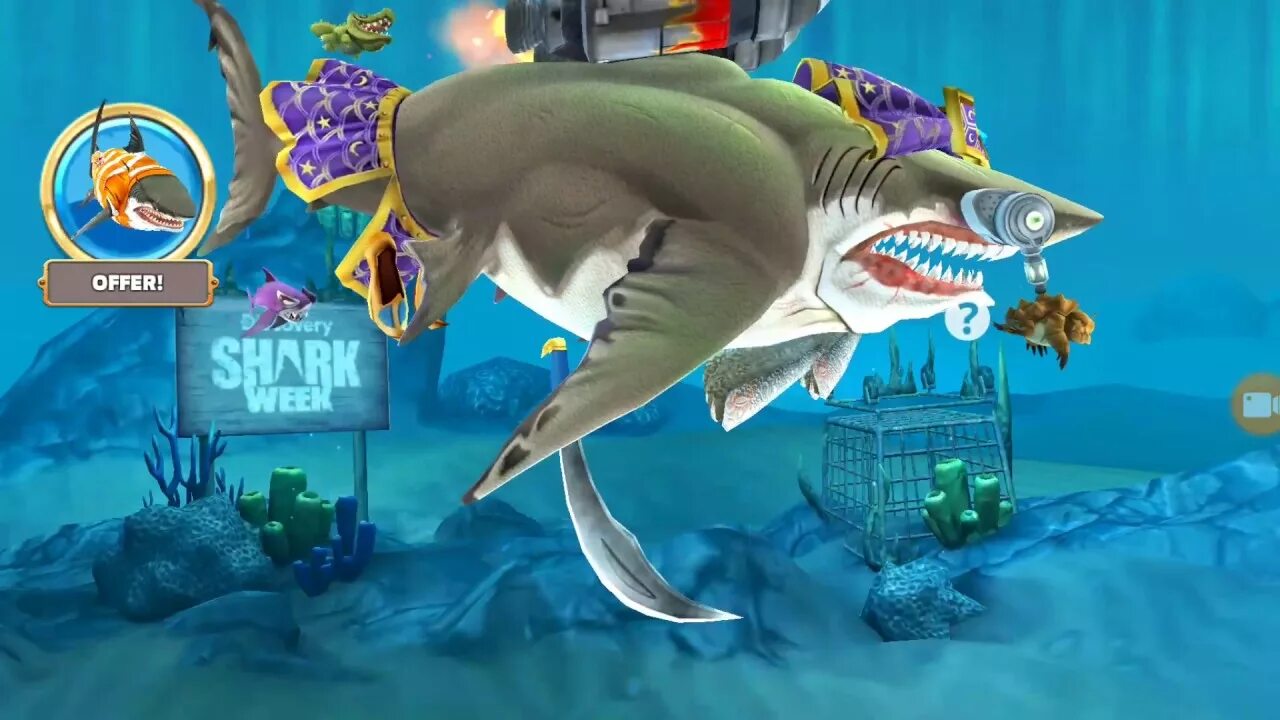 Hungry shark world деньги и кристаллы. Робоакула хангришарк. Акула робот в hungry Shark. Hungry Shark World Джинн. Акулы из hungry Shark World.