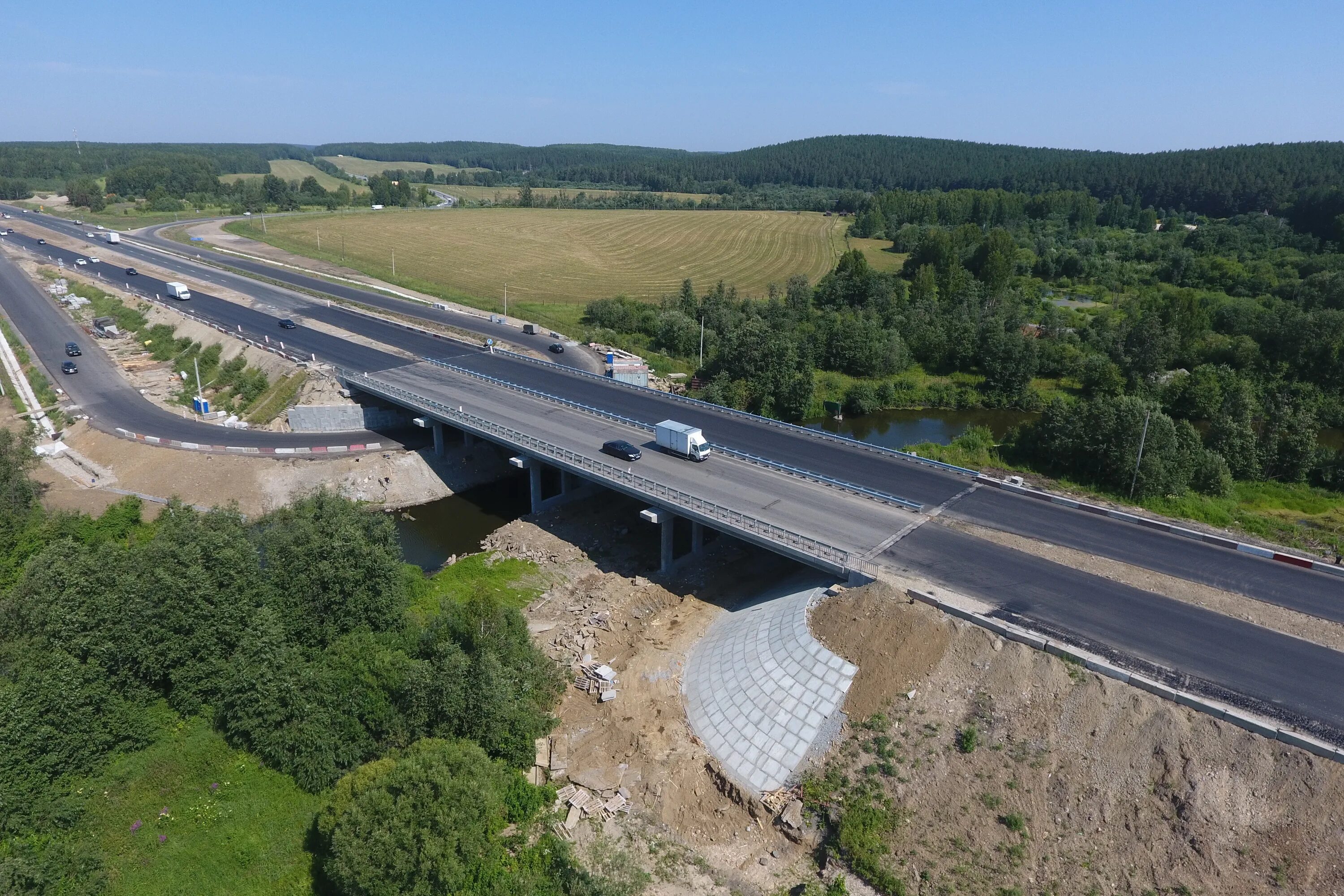 Трасса м5 отзывы. Федеральная трасса м5. Трасса м5 Екатеринбург. Мосты Алапаевска. М5 Урал.