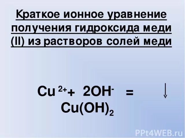 Ионное уравнение гидроксида меди. Краткое ионное уравнение. Уравнение получения гидроксида меди. Уравнение получения гидроксида меди (II).