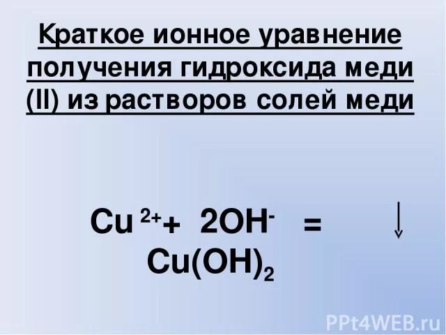 Ионное уравнение гидроксида меди. Краткое ионное уравнение. Уравнение получения гидроксида меди. Уравнение получения гидроксида меди (II). Хлорид меди 2 получают реакцией