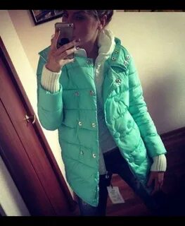Куртка мятного цвета