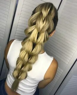 Объемная коса с резинками