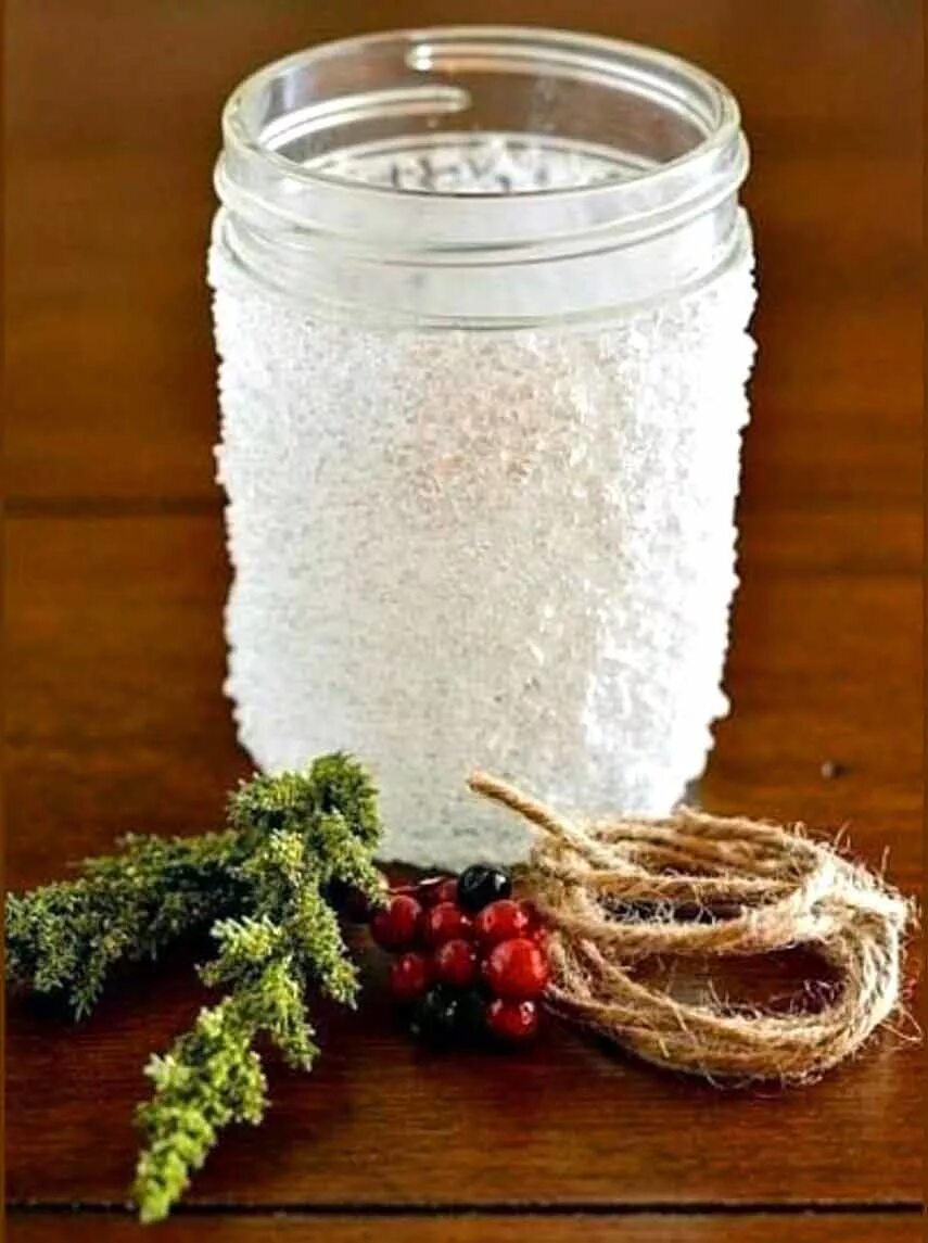 Искусственный сахар для поделок. Рисование клеем пва. Поделка с солью и клеем пва. Окрашивание соли. Имитация снега на шишках.