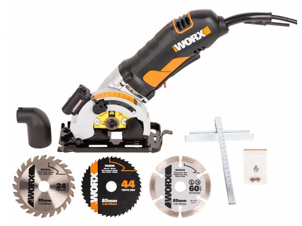 Дисковая пила Worx. Дисковая пила компактная сетевая Worx wx426, 85 мм, 400 Вт, кейс. Погружная пила Worx. Пила Worx professional. Worx циркулярная пила