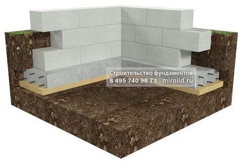 Фундамент под пеноблоки