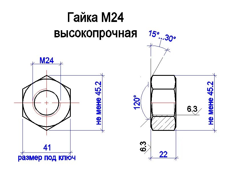 Насколько гайка. Высокопрочная гайка м24. Гайка м20*1,5 чертеж. Гайка м10 под чертеж. Гайка под диаметр м27.