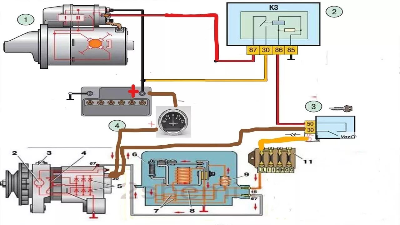 Подключение электростартера. Схема подключения реле стартера МТЗ 82. Схема зарядки Генератор МТЗ 82. Генератор зарядки МТЗ 80. Схема подключения генератора МТЗ 82.