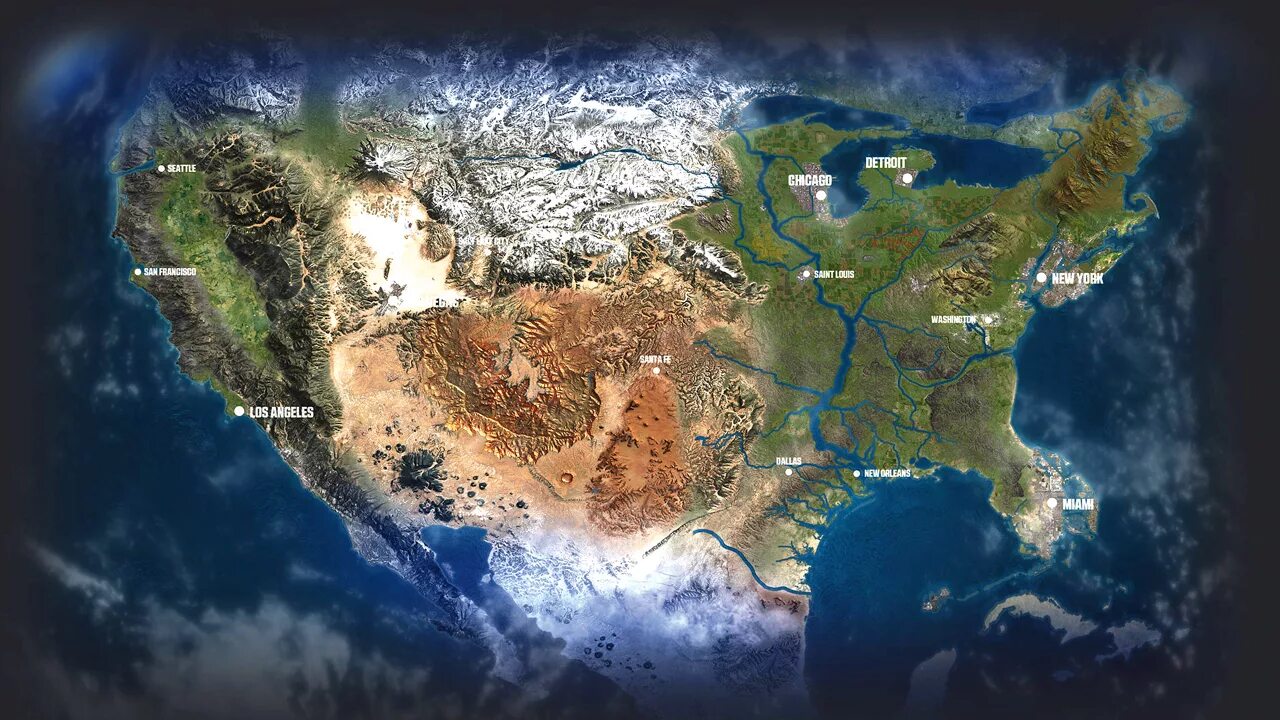 Open world map