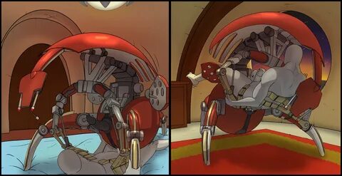 trashbadger, anon, battle droid, star wars, hi res, holding (disambiguation...