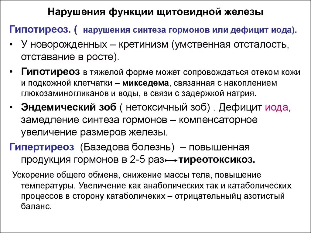 Заболевание вызванное нарушением функции щитовидной железы. Болезни при нарушении функции щитовидной железы. Клинические проявления нарушения функции щитовидной железы. Заболевания, связанные с нарушением функций щитовидной железы..