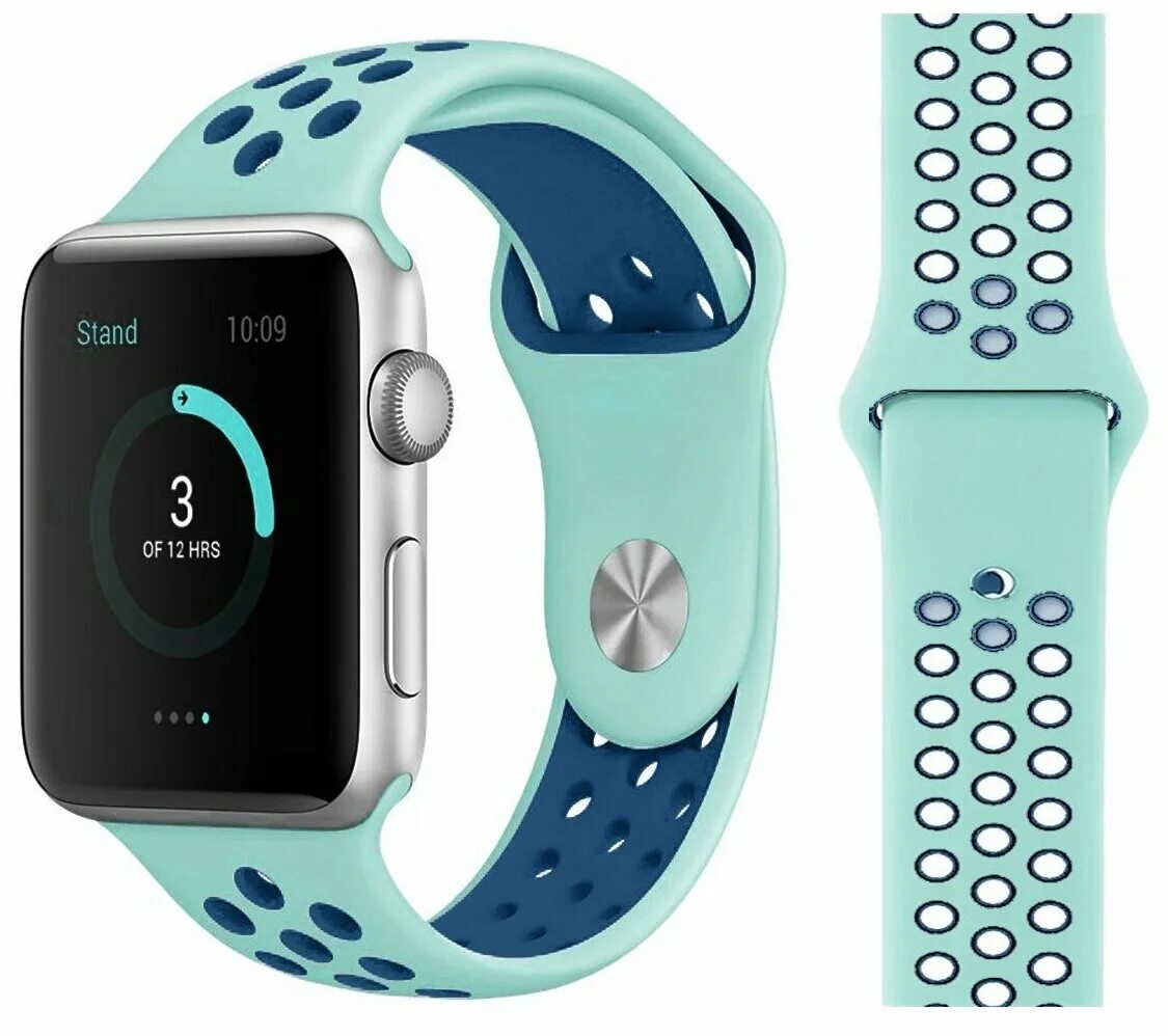 Blue sport band. Ремешок для Apple watch Nike. Apple watch Sport Band 40mm - Seafoam. Ремешок найк на Apple watch. Watchband Nike i watch 42mm Green.