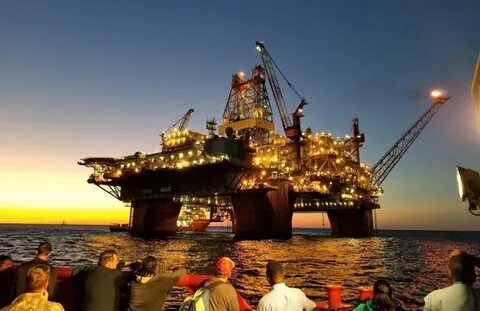 Oil rig is