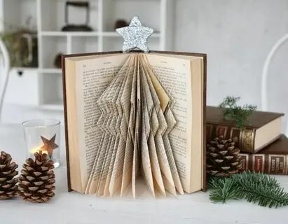 Как сделать елочку из книги