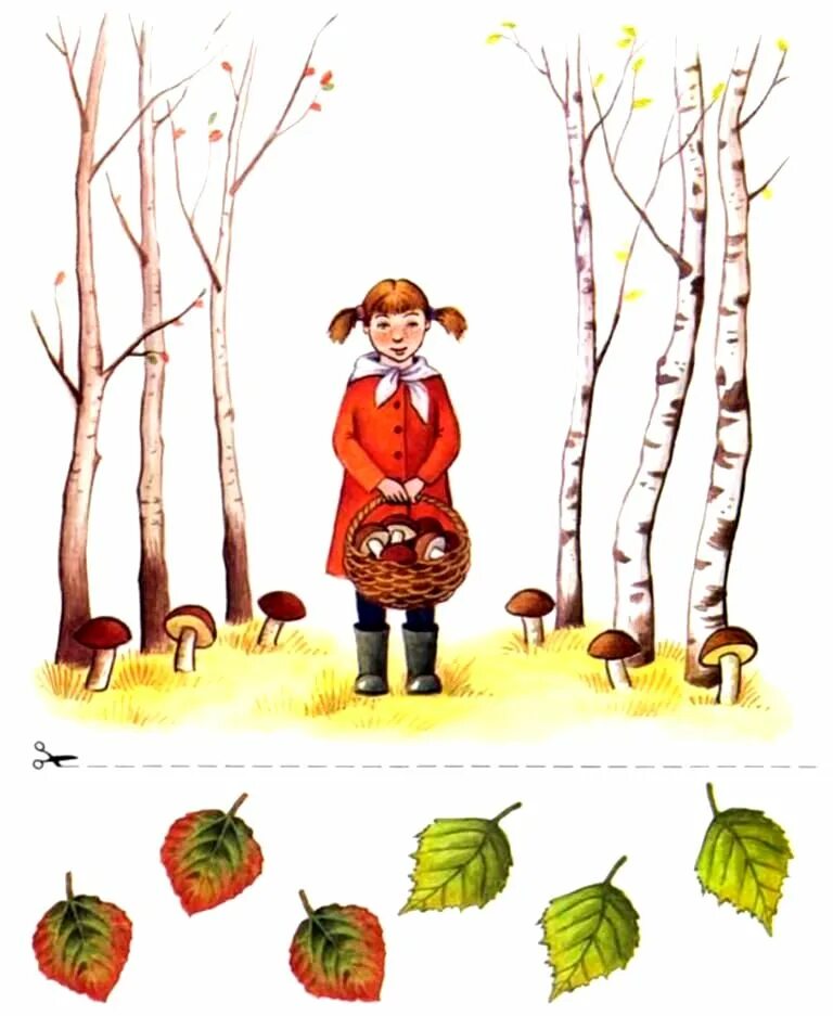 Пошли три мальчика. За грибами рисунок для детей. Люди собирают грибы. Девочка собирает грибы рисунок. Сбор грибов иллюстрация.