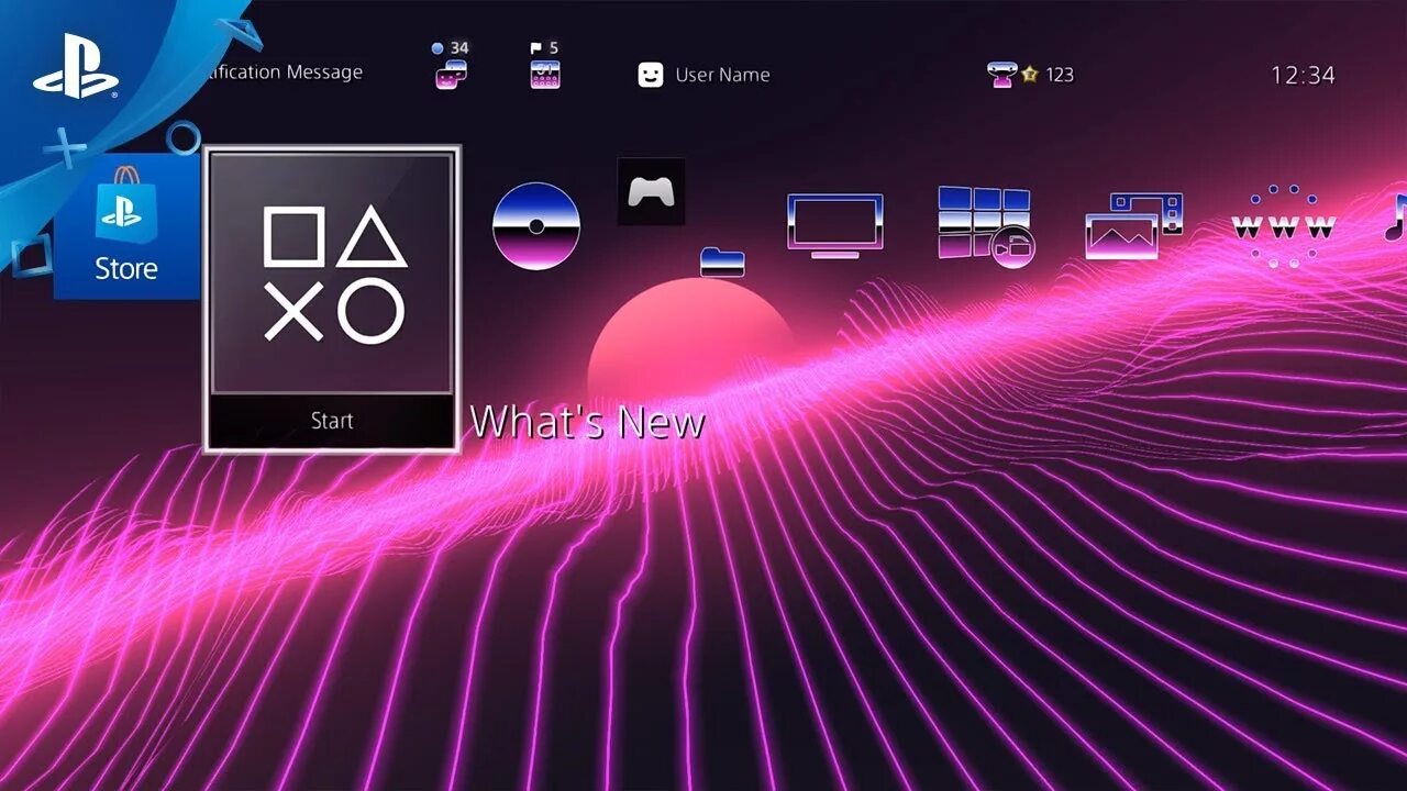 Dynamic theme. Темы на ps4 неон. неон playstation 4r. ps4 wave theme. ps4 dynamic theme cat.