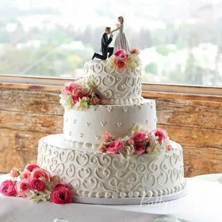 Красивые торты на свадьбу (73 фото) .