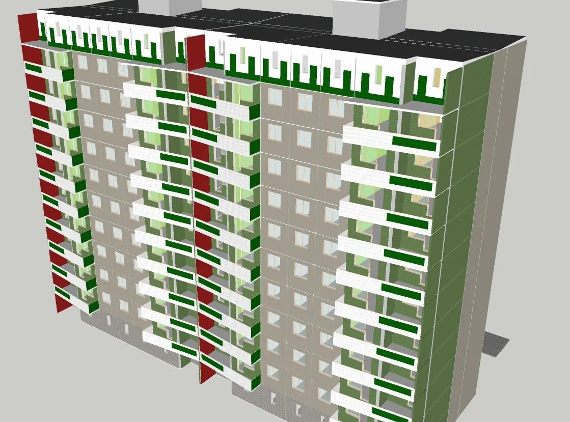 Панелька 111-97. Панельный дом 3ds Max. Панельный многоэтажный дом. Многоэтажный дом модель.