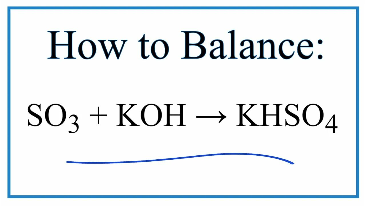 Уравнение khso4. Koh so3 изб. So3 + Koh = khso4. So3 Koh уравнение.